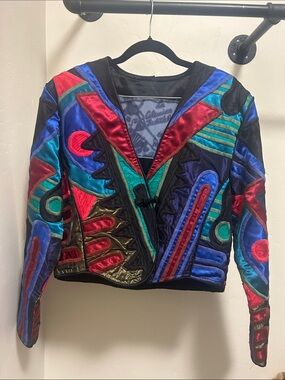 Vintage “Art to Wear” collection jacket by designer Judith Roberts